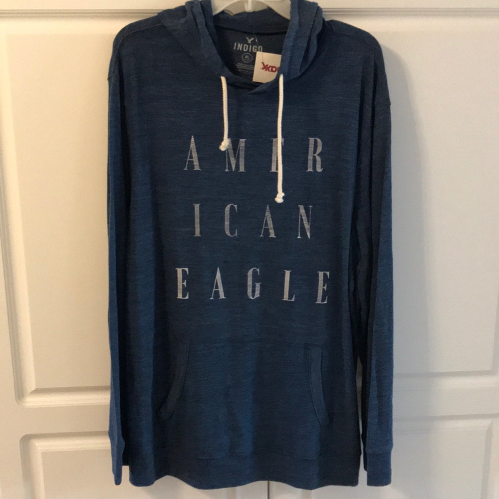 NWT AE Hoodie, blue XL